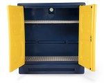 A steel Armorgard heavy-duty site storage unit with a steel construction, secure locking, and a load-rated base.