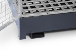 A steel Armorgard heavy-duty site storage unit with a steel construction, secure locking, and a load-rated base.
