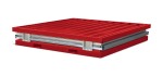 A steel Armorgard heavy-duty site storage unit with a steel construction, secure locking, and a load-rated base.
