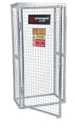 A steel Gorilla heavy-duty site storage unit with a steel construction, secure locking, and a load-rated base.