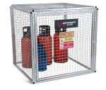 A steel Gorilla heavy-duty site storage unit with a steel construction, secure locking, and a load-rated base.