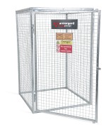 A steel Gorilla heavy-duty site storage unit with a steel construction, secure locking, and a load-rated base.