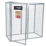 A steel Gorilla heavy-duty site storage unit with a steel construction, secure locking, and a load-rated base.