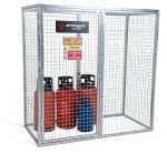 A steel Gorilla heavy-duty site storage unit with a steel construction, secure locking, and a load-rated base.
