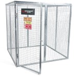 A steel Gorilla heavy-duty site storage unit with a steel construction, secure locking, and a load-rated base.
