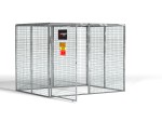 A steel Gorilla heavy-duty site storage unit with a steel construction, secure locking, and a load-rated base.