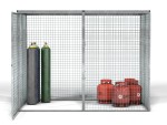 A steel Gorilla heavy-duty site storage unit with a steel construction, secure locking, and a load-rated base.