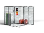 A steel Gorilla heavy-duty site storage unit with a steel construction, secure locking, and a load-rated base.