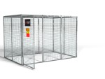 A steel Gorilla heavy-duty site storage unit with a steel construction, secure locking, and a load-rated base.