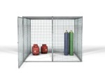 A steel Gorilla heavy-duty site storage unit with a steel construction, secure locking, and a load-rated base.