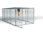 A steel Gorilla heavy-duty site storage unit with a steel construction, secure locking, and a load-rated base.