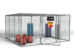 A steel Gorilla heavy-duty site storage unit with a steel construction, secure locking, and a load-rated base.