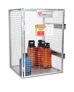 A steel Armorgard heavy-duty site storage unit with a steel construction, secure locking, and a load-rated base.