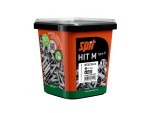 A nylon wire nail with a flat head and a smooth shank, for general-purpose timber fastening.