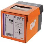 A plastic wall plug with a ribbed body that expands on screw insertion, designed for use in solid masonry including concrete and brick.