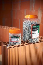 A stainless steel wire nail with a flat head and a smooth shank, for general-purpose timber fastening.