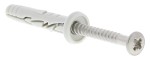 A stainless steel wire nail with a flat head and a smooth shank, for general-purpose timber fastening.