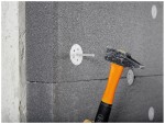 A plastic wire nail with a flat head and a smooth shank, for general-purpose timber fastening.