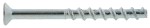 A steel countersunk head masonry screw with a specially hardened thread, designed for direct fixing into concrete, brick, and block without a plug.