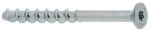 A steel countersunk head masonry screw with a specially hardened thread, designed for direct fixing into concrete, brick, and block without a plug.