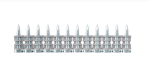 A steel 2.6×17mm wire nail with a flat head and a smooth shank, for general-purpose timber fastening.