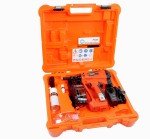 An orange and black Paslode cordless brad nailer with an angled magazine, designed for driving fine brad nails in trim and finish carpentry.