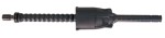 An orange and black Spit cordless power tool, with an ergonomic grip, designed for use on construction and maintenance tasks.