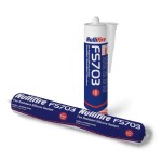 A 310ml cartridge of black silicone sealant with a flexible cured finish, for sealing joints around kitchens, bathrooms, and windows.
