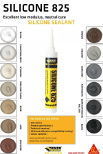 A 380ml cartridge of Everbuild white silicone sealant with a flexible cured finish, for sealing joints around kitchens, bathrooms, and windows.