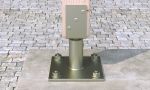 An A4 stainless steel M10 through bolt anchor with a hex nut and washer, featuring a threaded shaft and expansion sleeve, designed for securing heavy loads to concrete or masonry surfaces.