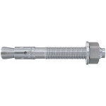 A metal M20 expansion anchor with a threaded shaft, hex nut, and washer, designed for heavy-duty fixing into concrete or masonry surfaces.