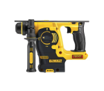A yellow and black DEWALT cordless SDS-Plus rotary hammer drill with 18V hammer, rotation, and chisel modes, for drilling and chiselling into concrete and masonry.