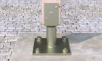 A hot-dip galvanised M20 through bolt anchor with a hex nut and washer, featuring a threaded shaft and expansion sleeve, designed for securing heavy loads to concrete or masonry surfaces.