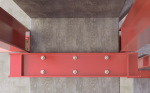 An A4 stainless steel M10 through bolt anchor with a hex nut and washer, featuring a threaded shaft and expansion sleeve, designed for securing heavy loads to concrete or masonry surfaces.