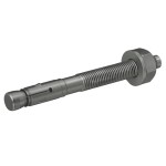 An A4 stainless steel M20 through bolt anchor with a hex nut and washer, featuring a threaded shaft and expansion sleeve, designed for securing heavy loads to concrete or masonry surfaces.
