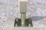 A galvanised through bolt anchor with a hex nut and washer, featuring a threaded shaft and expansion sleeve, designed for securing heavy loads to concrete or masonry surfaces.