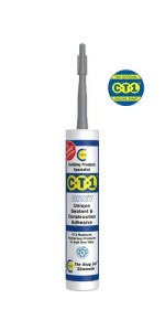 A 290ml cartridge of grey grab adhesive with a high-initial-bond formula, for instantly fixing panels, skirtings, and architraves.