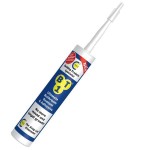 A 290ml cartridge of white flexible acrylic sealant for sealing gaps around door and window frames and skirtings.,