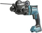 A teal and black Makita cordless combi drill with an 18V motor, a 13mm keyless chuck, and hammer, drill, and screwdriver modes.