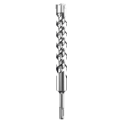 A  drill bit with a precision-ground tip and fluted shank, for drilling into timber and sheet wood.