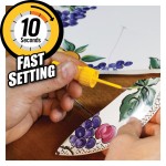 A brush with natural or synthetic bristles and an ergonomic handle, for applying coatings or cleaning surfaces.