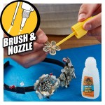 A brush with natural or synthetic bristles and an ergonomic handle, for applying coatings or cleaning surfaces.