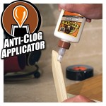 A 118ml bottle of Gorilla PVA wood adhesive with a flip-top nozzle, for bonding timber joints and priming porous surfaces.