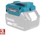 A teal and black Makita cordless power tool, 18V, with an ergonomic grip, designed for use on construction and maintenance tasks.