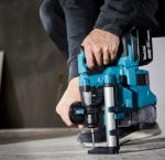 A teal and black Makita cordless SDS-Plus rotary hammer drill with 18V hammer, rotation, and chisel modes, for drilling and chiselling into concrete and masonry.