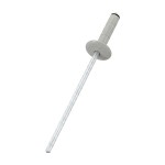 A close up image of a painted CHROMAFIX Blind Rivet in the colour RAL 7035 Light Grey,