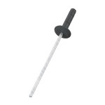 A close up image of a painted CHROMAFIX Blind Rivet in the colour RAL 7024 Graphite Grey,
