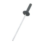 A close up image of a painted CHROMAFIX Blind Rivet in the colour RAL 7016 Anthracite Grey,
