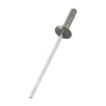A close up image of a painted CHROMAFIX Blind Rivet in the colour RAL 9007 Grey Aluminium,