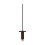A product image of CHROMAFIX Dome Head Rivets painted in RAL 8017,